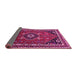 Sideview of Medallion Pink Traditional Rug, tr3510pnk