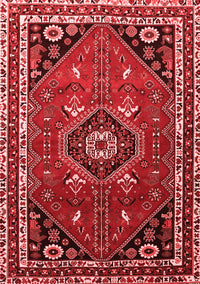 Medallion Red Traditional Rug, tr3510red