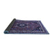 Sideview of Medallion Blue Traditional Rug, tr3510blu