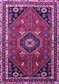 Medallion Purple Traditional Rug, tr3510pur