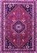 Machine Washable Medallion Purple Traditional Area Rugs, wshtr3510pur