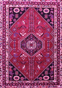 Medallion Pink Traditional Rug, tr3510pnk