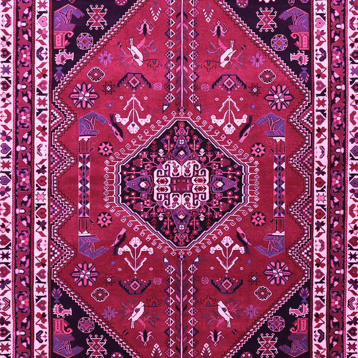 Medallion Pink Traditional Rug, tr3510pnk
