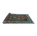 Sideview of Medallion Light Blue Traditional Rug, tr3510lblu