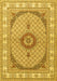 Medallion Yellow Traditional Rug, tr3511yw