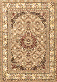 Medallion Brown Traditional Rug, tr3511brn