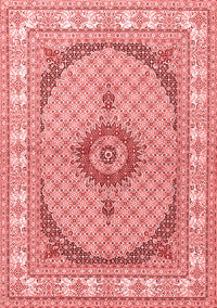 Medallion Red Traditional Rug, tr3511red