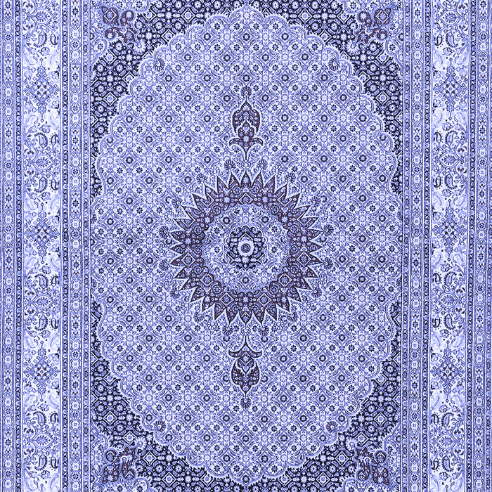 Medallion Blue Traditional Rug, tr3511blu