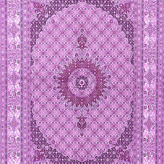 Machine Washable Medallion Purple Traditional Area Rugs, wshtr3511pur
