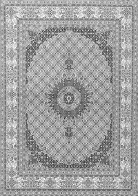 Medallion Gray Traditional Rug, tr3511gry