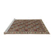 Sideview of Machine Washable Traditional Light French Beige Brown Rug, wshtr3512