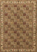 Machine Washable Persian Brown Traditional Rug, wshtr3512brn