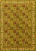 Machine Washable Persian Yellow Traditional Rug, wshtr3512yw