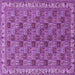 Square Machine Washable Persian Purple Traditional Area Rugs, wshtr3512pur