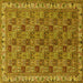 Square Persian Yellow Traditional Rug, tr3512yw