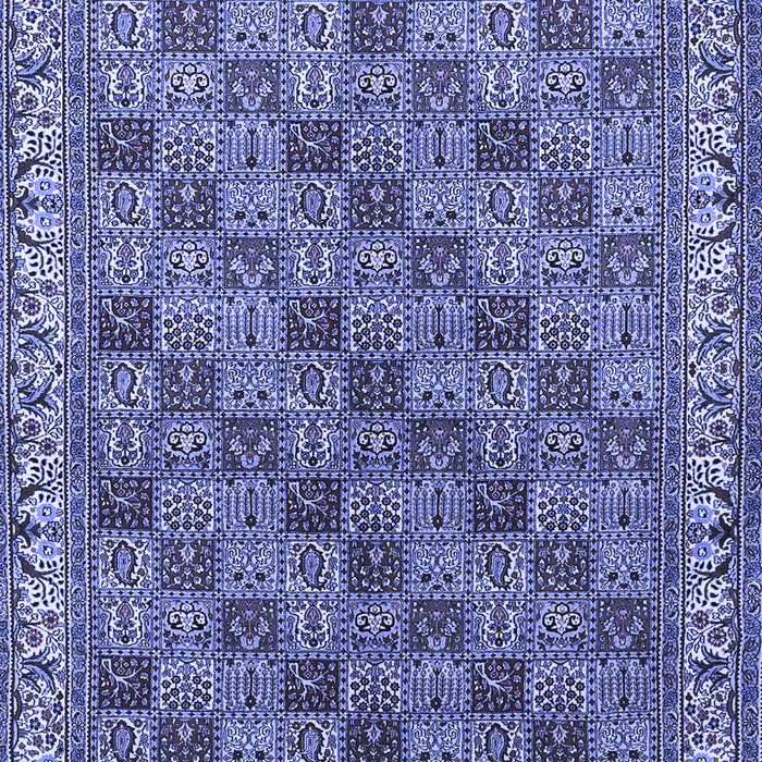Machine Washable Persian Blue Traditional Rug, wshtr3512blu