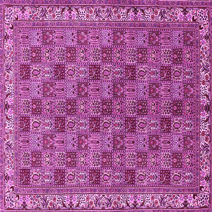 Square Persian Pink Traditional Rug, tr3512pnk