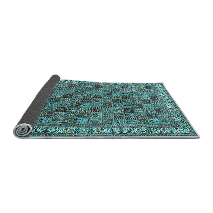 Sideview of Persian Light Blue Traditional Rug, tr3512lblu