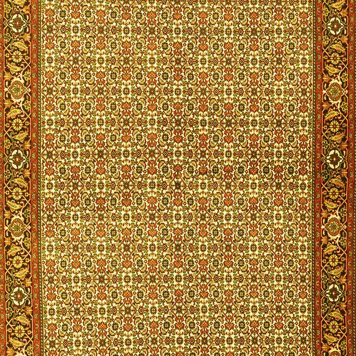 Machine Washable Persian Yellow Traditional Rug, wshtr3513yw