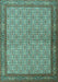 Persian Turquoise Traditional Rug, tr3513turq