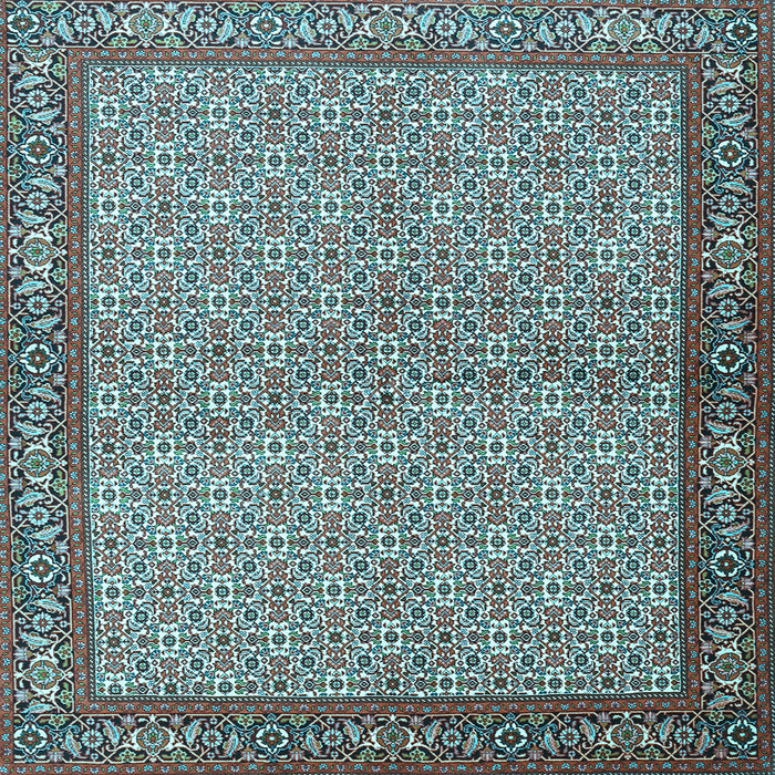 Square Persian Light Blue Traditional Rug, tr3513lblu