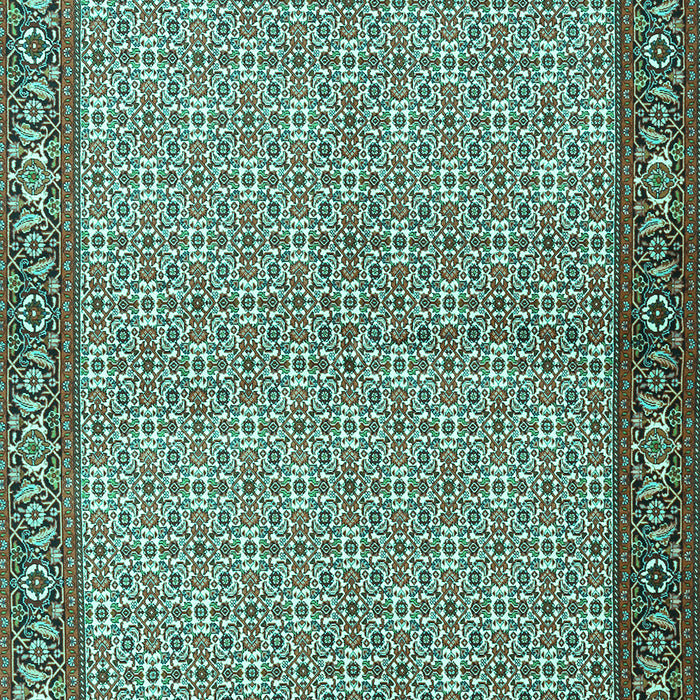 Machine Washable Persian Turquoise Traditional Area Rugs, wshtr3513turq