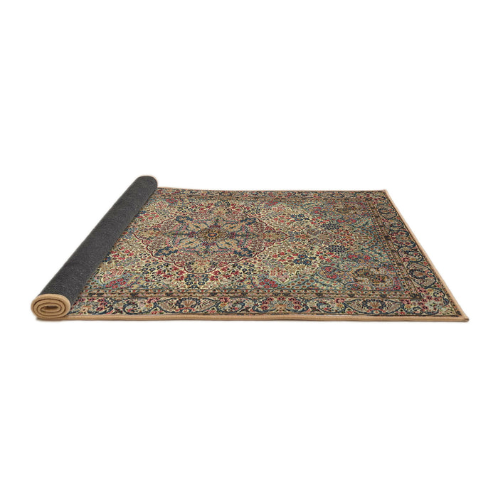 Sideview of Traditional Reddish Brown Animal Rug, tr3514
