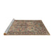 Sideview of Machine Washable Traditional Sepia Brown Rug, wshtr3514
