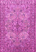 Machine Washable Animal Pink Traditional Rug, wshtr3514pnk