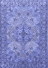 Animal Blue Traditional Rug, tr3514blu