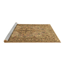 Sideview of Machine Washable Animal Brown Traditional Rug, wshtr3514brn