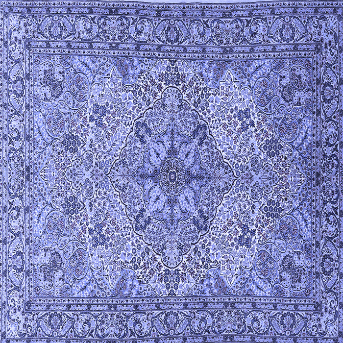 Square Machine Washable Animal Blue Traditional Rug, wshtr3514blu