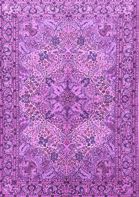 Animal Purple Traditional Rug, tr3514pur