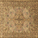 Square Animal Brown Traditional Rug, tr3514brn