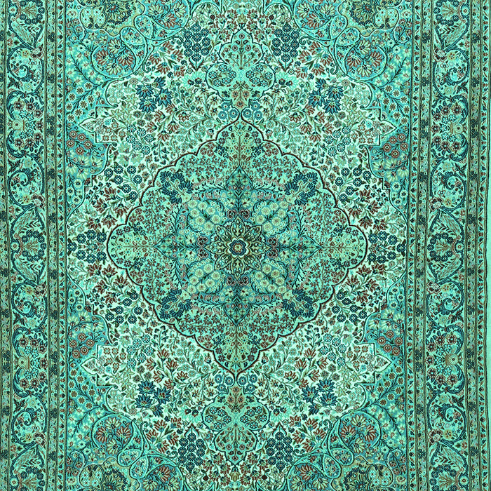 Animal Turquoise Traditional Rug, tr3514turq