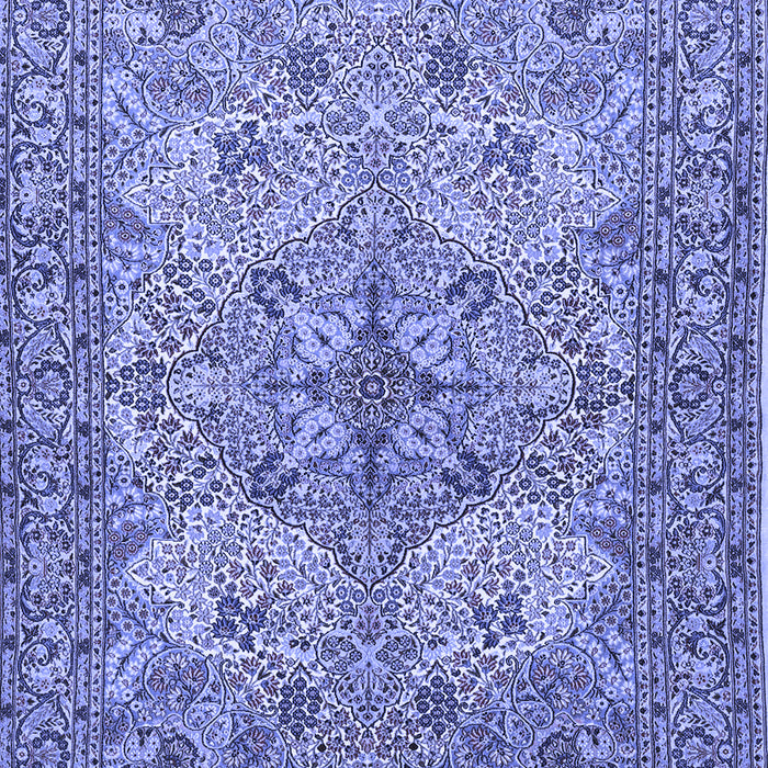 Machine Washable Animal Blue Traditional Rug, wshtr3514blu