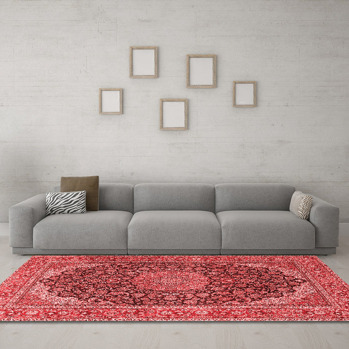 Traditional Red Washable Rugs