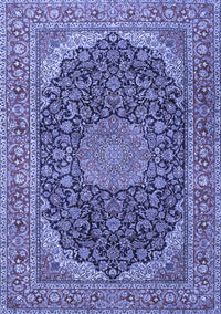 Medallion Blue Traditional Rug, tr3515blu