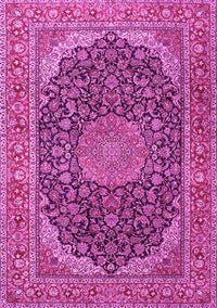 Medallion Pink Traditional Rug, tr3515pnk