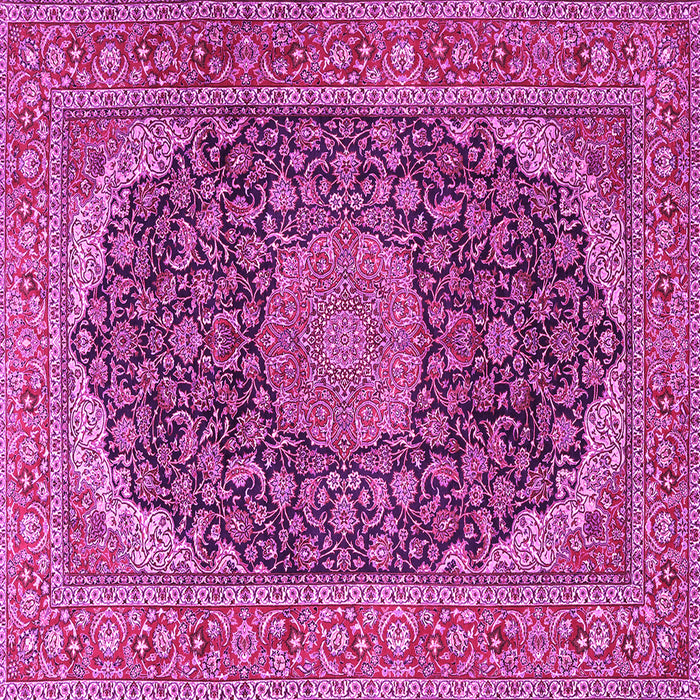 Square Medallion Pink Traditional Rug, tr3515pnk