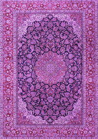 Medallion Purple Traditional Rug, tr3515pur