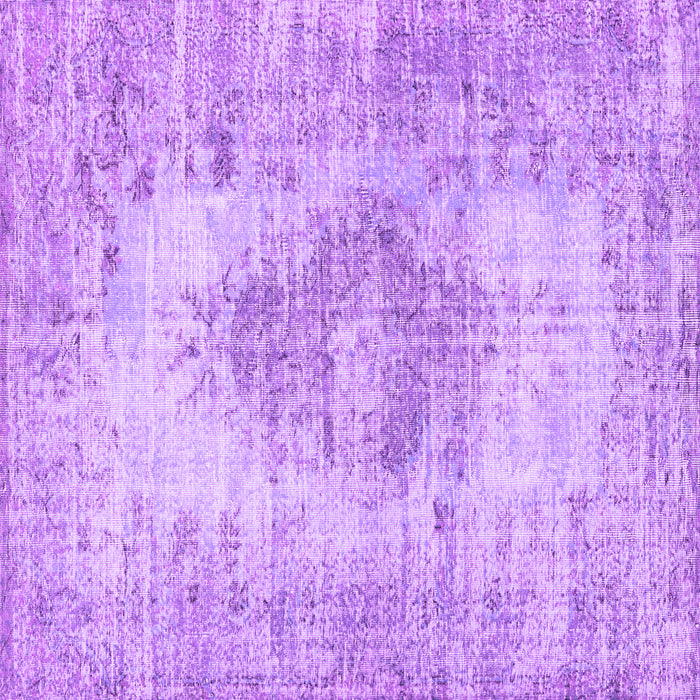 Square Machine Washable Persian Purple Traditional Area Rugs, wshtr3516pur