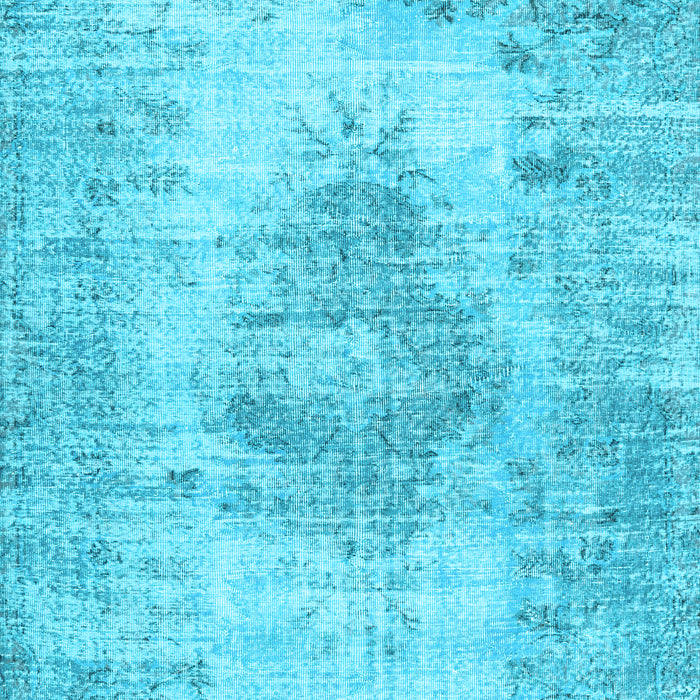 Machine Washable Persian Light Blue Traditional Rug, wshtr3516lblu