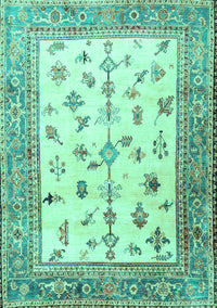 Persian Turquoise Traditional Rug, tr3517turq