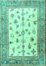 Persian Turquoise Traditional Rug, tr3517turq