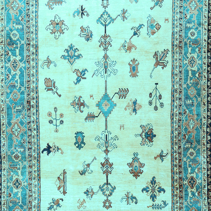 Machine Washable Persian Light Blue Traditional Rug, wshtr3517lblu