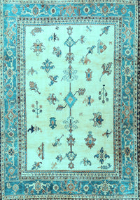 Persian Light Blue Traditional Rug, tr3517lblu