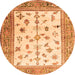 Square Persian Orange Traditional Rug, tr3517org