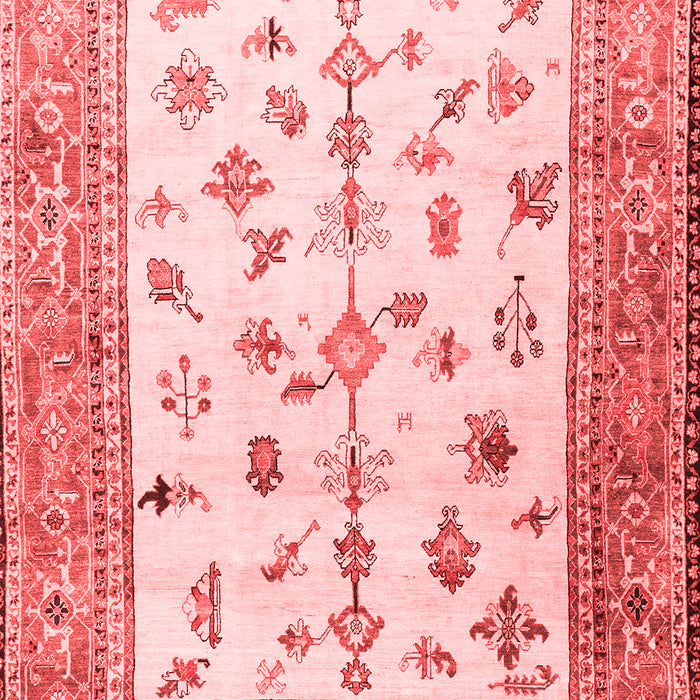 Machine Washable Persian Red Traditional Rug, wshtr3517red