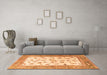 Machine Washable Persian Orange Traditional Area Rugs in a Living Room, wshtr3517org